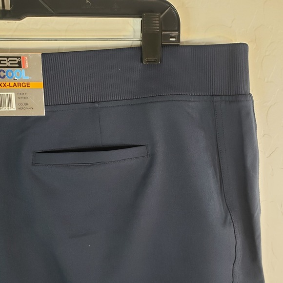 32 Degrees Ankle Pants Women's XXL Stretch Pull-On Hero Navy Elastic Waist New - Picture 8 of 12